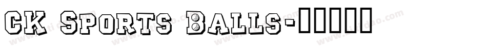 CK Sports Balls字体转换